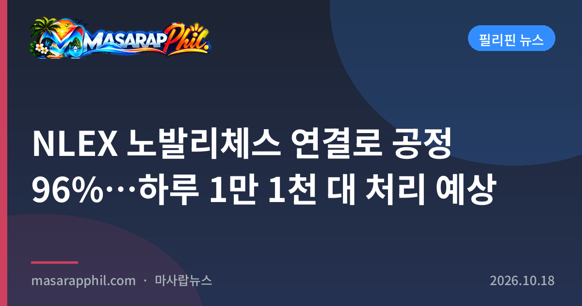 NLEX 노발리체스 연결로 공정 96%…하루 1만 1천 대 처리 예상